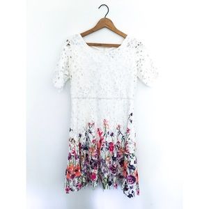 Floral Lace Cocktail Dress